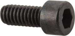 Made in USA - #1-72 UNF Hex Socket Drive, Socket Cap Screw - Alloy Steel, Black Oxide Finish, Fully Threaded, 3/16" Length Under Head - Benchmark Tooling