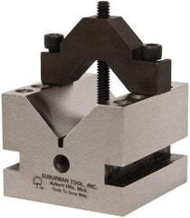 Suburban Tool - 1-5/8" Max Capacity, 90° Angle, Hardened Steel V-Block - 2-1/2" Long x 2-1/2" Wide x 2" High, Sold as Individual - Benchmark Tooling