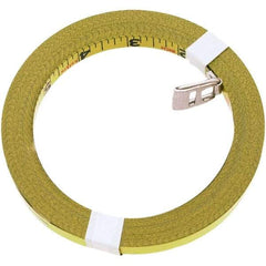 Lufkin - 50' x 3/8", 1/8 Inch/Foot Graduation, Tape Measure Replacement Blade - Metal, Uncoated, Yellow - Benchmark Tooling