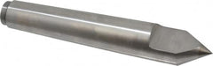 Riten - 1-1/4" Head Diam, Carbide-Tipped Steel Standard Point Half Dead Center - Jarno 10 Taper, 1-1/4" Point Diam, 7-1/2" OAL - Benchmark Tooling