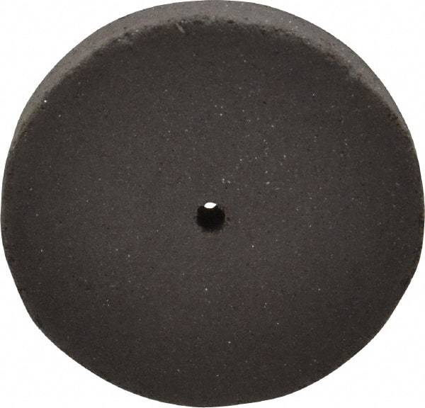 Cratex - 1" Diam x 1/16" Hole x 1/8" Thick, Surface Grinding Wheel - Silicon Carbide, Medium Grade, 25,000 Max RPM, Rubber Bond, No Recess - Benchmark Tooling