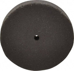 Cratex - 1" Diam x 1/16" Hole x 1/8" Thick, Surface Grinding Wheel - Silicon Carbide, Medium Grade, 25,000 Max RPM, Rubber Bond, No Recess - Benchmark Tooling