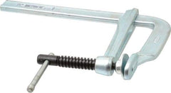 Bessey - 5-1/2" Deep Throat, 8" Max Capacity, Standard Sliding Arm Clamp - 1,320 Lb Clamping Pressure, 0.7" Spindle Diam - Benchmark Tooling