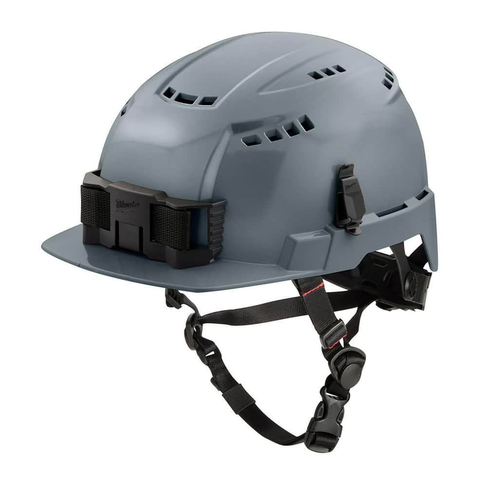 Hard Hats; Hard Hat Style: Front Brim; Adjustment Type: Strap; Application: Construction; Impact Resistant; Material: Polycarbonate; ANSI Type: II; Class Rating: C; Vented: Yes; Slotted: Yes; Suspension: 4-Point