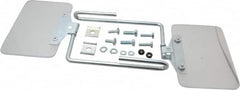 Baldor - Polycarbonate Flat Unlighted Eye Shield - 4" Wide x 6" Long x 1/8" Thick, Direct Mount Base - Benchmark Tooling