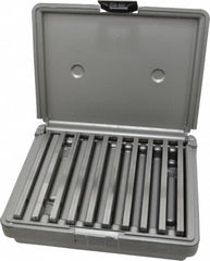 Fowler - 20 Piece, 6 Inch Long x 1/8 Inch Thick, Alloy Steel Thin Parallel Set - 1/2 to 1-5/8 Inch High, 52-58 RC Hardness - Benchmark Tooling