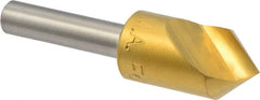 M.A. Ford - 1/2" Head Diam, 1/4" Shank Diam, 1 Flute 82° High Speed Steel Countersink - Benchmark Tooling