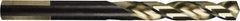 Hertel - 29/64" 137° High Speed Steel Jobber Drill - Oxide/Gold Finish, Right Hand Cut, Spiral Flute, 5-5/8" OAL, Split Point - Benchmark Tooling