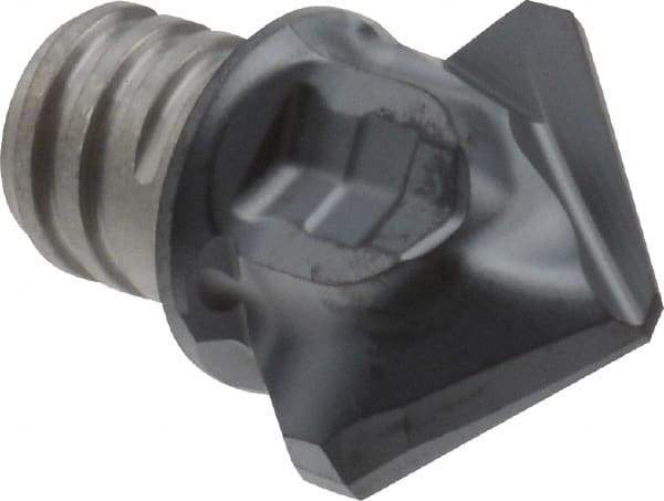 Iscar - MM HDF Grade IC908 Carbide Chamfer Milling Tip Insert - TiAlN Finish, 2 Flutes, 15.7mm Cutting Diam, 14mm Extension - Benchmark Tooling