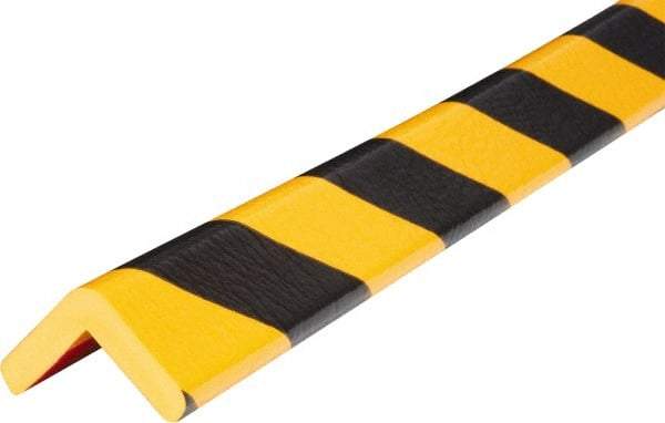 PRO-SAFE - Polyurethane Foam Type E Corner Guard - Yellow/Black, 1" High Side - Benchmark Tooling