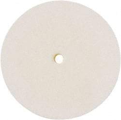 Value Collection - 8" Diam x 1" Thick Unmounted Buffing Wheel - 1 Ply, Polishing Wheel, 1/2" Arbor Hole, Hard Density - Benchmark Tooling