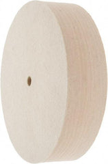 Value Collection - 8" Diam x 2" Thick Unmounted Buffing Wheel - 1 Ply, Polishing Wheel, 1/2" Arbor Hole, Medium Density - Benchmark Tooling