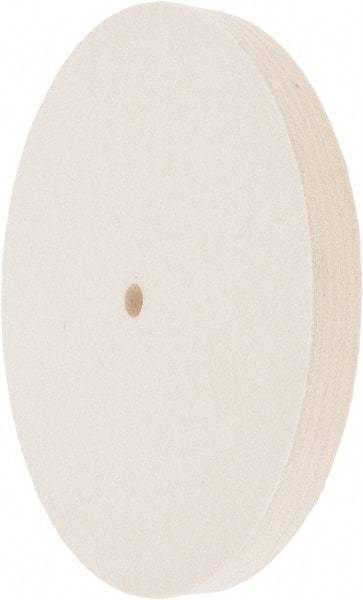 Value Collection - 8" Diam x 3/4" Thick Unmounted Buffing Wheel - 1 Ply, Polishing Wheel, 1/2" Arbor Hole, Medium Density - Benchmark Tooling