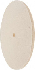 Value Collection - 8" Diam x 1/4" Thick Unmounted Buffing Wheel - 1 Ply, Polishing Wheel, 1/2" Arbor Hole, Hard Density - Benchmark Tooling