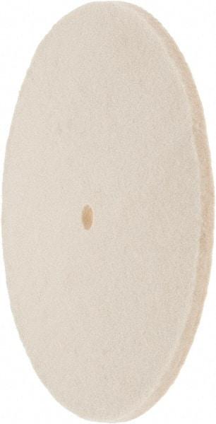 Value Collection - 8" Diam x 1/4" Thick Unmounted Buffing Wheel - 1 Ply, Polishing Wheel, 1/2" Arbor Hole, Soft Density - Benchmark Tooling