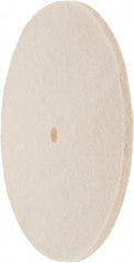 Value Collection - 8" Diam x 1/4" Thick Unmounted Buffing Wheel - 1 Ply, Polishing Wheel, 1/2" Arbor Hole, Soft Density - Benchmark Tooling