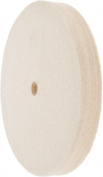 Value Collection - 6" Diam x 3/4" Thick Unmounted Buffing Wheel - 1 Ply, Polishing Wheel, 1/2" Arbor Hole, Medium Density - Benchmark Tooling