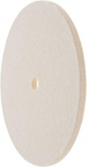 Value Collection - 6" Diam x 1/4" Thick Unmounted Buffing Wheel - 1 Ply, Polishing Wheel, 1/2" Arbor Hole, Soft Density - Benchmark Tooling