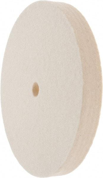 Value Collection - 6" Diam x 3/4" Thick Unmounted Buffing Wheel - 1 Ply, Polishing Wheel, 1/2" Arbor Hole, Soft Density - Benchmark Tooling