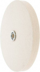 Value Collection - 10" Diam x 1" Thick Unmounted Buffing Wheel - 1 Ply, Polishing Wheel, 1" Arbor Hole, Medium Density - Benchmark Tooling