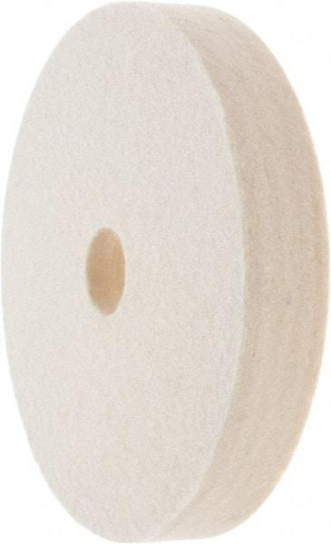 Value Collection - 6" Diam x 1" Thick Unmounted Buffing Wheel - 1 Ply, Polishing Wheel, 1" Arbor Hole, Soft Density - Benchmark Tooling