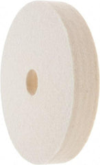 Value Collection - 6" Diam x 1" Thick Unmounted Buffing Wheel - 1 Ply, Polishing Wheel, 1" Arbor Hole, Soft Density - Benchmark Tooling