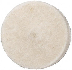 Value Collection - 1/2" Diam x 1/8" Thick Unmounted Buffing Wheel - 1 Ply, Polishing Wheel, 1/8" Arbor Hole, Medium Density - Benchmark Tooling