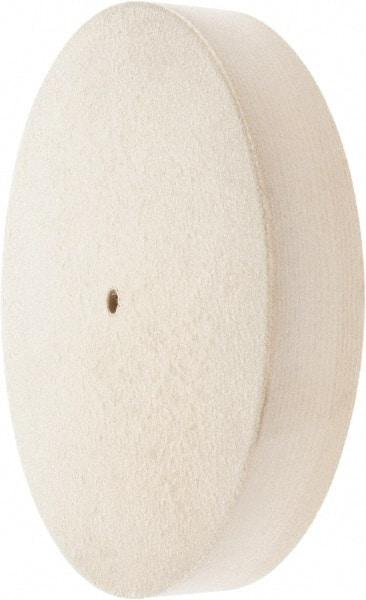 Value Collection - 12" Diam x 2" Thick Unmounted Buffing Wheel - 1 Ply, Polishing Wheel, 1/2" Arbor Hole, Hard Density - Benchmark Tooling