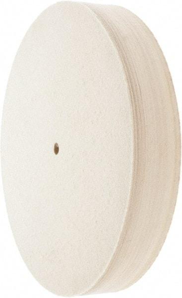 Value Collection - 12" Diam x 2" Thick Unmounted Buffing Wheel - 1 Ply, Polishing Wheel, 1/2" Arbor Hole, Medium Density - Benchmark Tooling