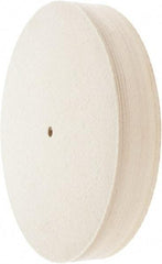 Value Collection - 12" Diam x 2" Thick Unmounted Buffing Wheel - 1 Ply, Polishing Wheel, 1/2" Arbor Hole, Medium Density - Benchmark Tooling