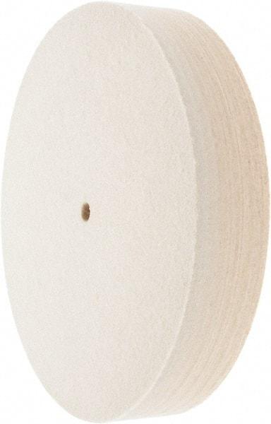 Value Collection - 10" Diam x 2" Thick Unmounted Buffing Wheel - 1 Ply, Polishing Wheel, 1/2" Arbor Hole, Soft Density - Benchmark Tooling