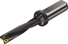Sandvik Coromant - 154.367mm Max Drill Depth, 5xD, 1.187" Diam, Indexable Insert Drill - 2 Inserts, 1-1/4" Shank Diam, Straight Shank - Benchmark Tooling