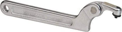 Paramount - 3/4" to 2" Capacity, Adjustable Pin Spanner Wrench - 6-3/8" OAL, 1/8" Hook Pin Height - Benchmark Tooling