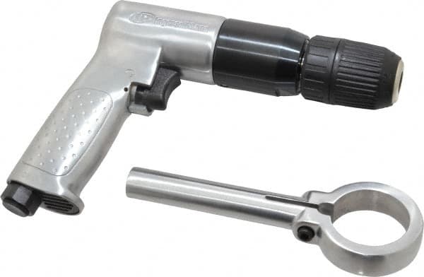 Ingersoll-Rand - 1/2" Reversible Keyless Chuck - Pistol Grip Handle, 500 RPM, 4 CFM, 0.5 hp, 90 psi - Benchmark Tooling