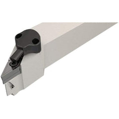 Iscar - SVJC, Left Hand Cut, 25mm Shank Height x 25mm Shank Width, Neutral Rake Indexable Turning Toolholder - 150mm OAL, Series Isoturn - Benchmark Tooling
