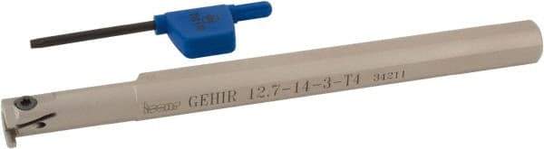 Iscar - GEHI, Right Hand, 0.095 to 1/8" Groove Width, Indexable Grooving Tool Holder - GEMI.., GEPI.. Insert Compatibility, 6" OAL, Through Coolant - Benchmark Tooling