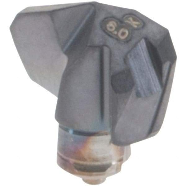 Iscar - Series ICK-2M, 0.236" Diam Grade IC908 140° Replaceable Drill Tip - Carbide, TiAlN Finish, 6 Seat Size, Through Coolant - Benchmark Tooling