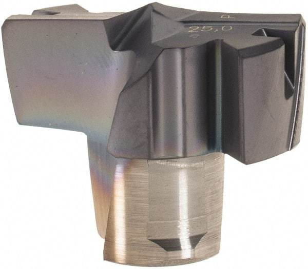 Iscar - Series FCP, 0.984" Diam Grade IC908 Replaceable Drill Tip - Carbide, TiAlN Finish, 25 Seat Size, Through Coolant - Benchmark Tooling