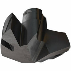 Iscar - Series ICP-2M, 0.976" Diam Grade IC908 140° Replaceable Drill Tip - Carbide, TiAlN Finish, 24 Seat Size, Through Coolant - Benchmark Tooling