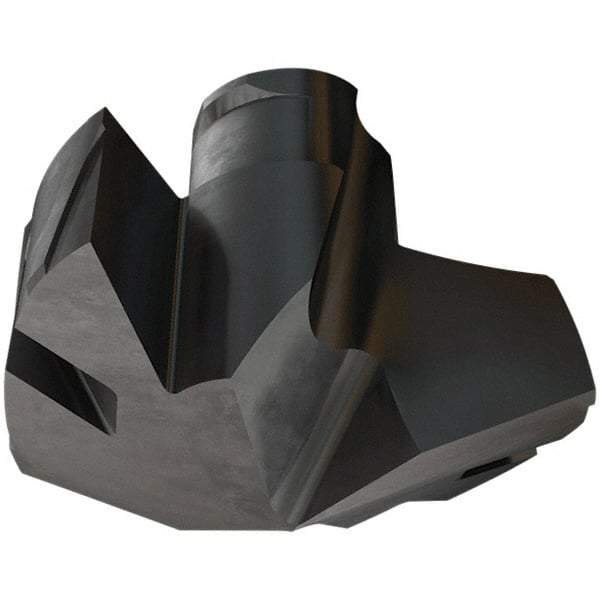 Iscar - Series ICP-2M, 0.854" Diam Grade IC908 140° Replaceable Drill Tip - Carbide, TiAlN Finish, 21 Seat Size, Through Coolant - Benchmark Tooling