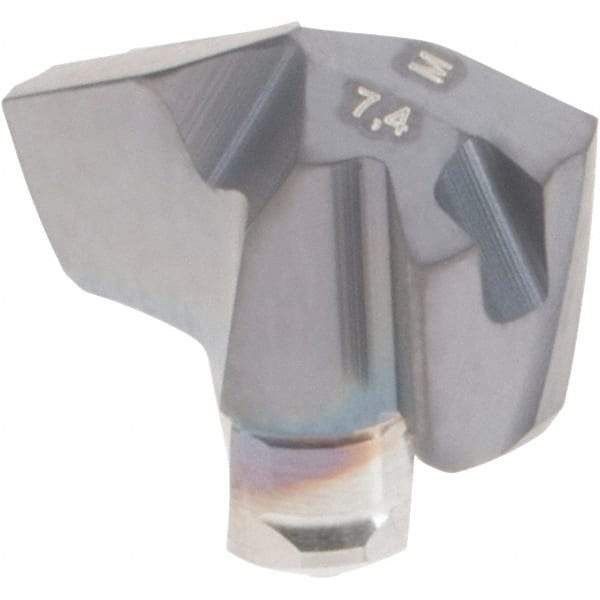 Iscar - Series ICM, 0.291" Diam Grade IC908 140° Replaceable Drill Tip - Carbide, TiAlN Finish, 7 Seat Size, Through Coolant - Benchmark Tooling