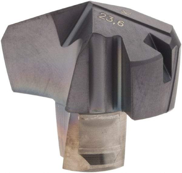 Iscar - Series ICK, 0.929" Diam Grade IC908 140° Replaceable Drill Tip - Carbide, TiAlN Finish, 23 Seat Size, Through Coolant - Benchmark Tooling