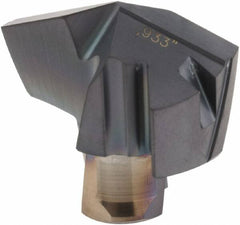 Iscar - Series ICM, 0.933" Diam Grade IC908 140° Replaceable Drill Tip - Carbide, TiAlN Finish, 23 Seat Size, Through Coolant - Benchmark Tooling