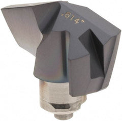 Iscar - Series ICM, 0.614" Diam Grade IC908 140° Replaceable Drill Tip - Carbide, TiAlN Finish, 15 Seat Size, Through Coolant - Benchmark Tooling