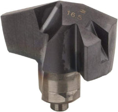 Iscar - Series ICM, 0.65" Diam Grade IC908 140° Replaceable Drill Tip - Carbide, TiAlN Finish, 16 Seat Size, Through Coolant - Benchmark Tooling