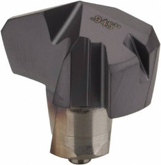 Iscar - Series ICK, 0.945" Diam Grade IC908 140° Replaceable Drill Tip - Carbide, TiAlN Finish, 24 Seat Size, Through Coolant - Benchmark Tooling