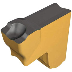 Iscar - TAG UT IC908 Grade, 0.197" Cutting Width, Carbide Cutoff Insert - Neutral Lead Angle, 0.0118" Cnr Rad, TiAlN Coated, Single End - Benchmark Tooling