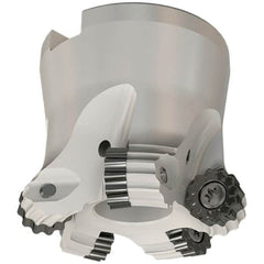 Iscar - 40mm Cut Diam, 6mm Max Depth, 16mm Arbor Hole, 4 Inserts, RC.. Insert Style, Indexable Copy Face Mill - FRW Cutter Style, 40mm High, Through Coolant, Series MillShred - Benchmark Tooling