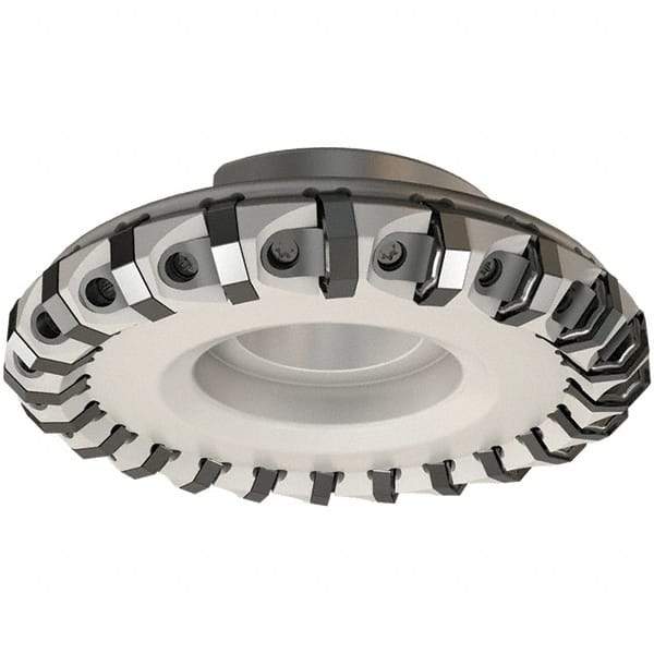 Iscar - 92mm Cut Diam, 27mm Arbor Hole, 5.5mm Max Depth of Cut, 45° Indexable Chamfer & Angle Face Mill - 10 Inserts, ONH.. Insert, Right Hand Cut, 10 Flutes, Series 16Mill - Benchmark Tooling