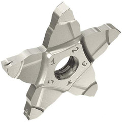 Iscar - PENTA34N300 J IC908 Grade, 3mm Cutting Width, Carbide Cutoff Insert - Neutral Lead Angle, TiAlN Coated, Other End - Benchmark Tooling